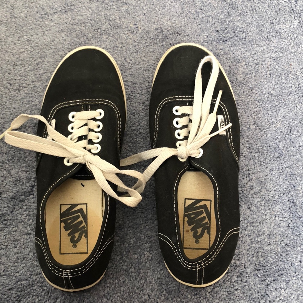 Vans shoes size 5.5 black canvas
